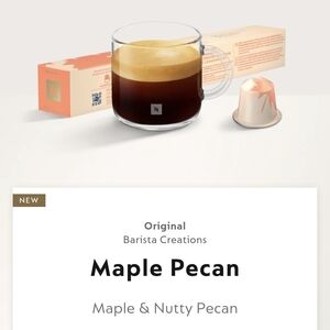 Nespresso Maple Pecan Coffee Capsules